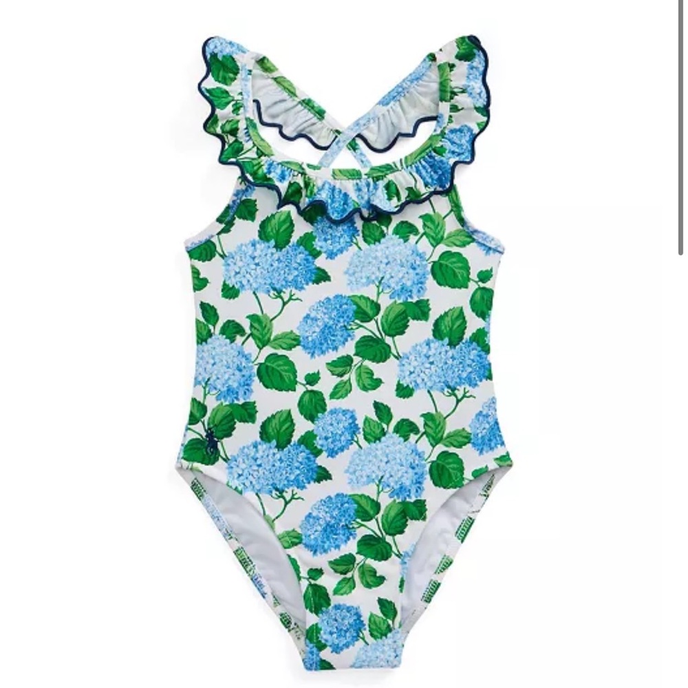New Blue Hydrangea Ralph Lauren Swimsuit | NWT
